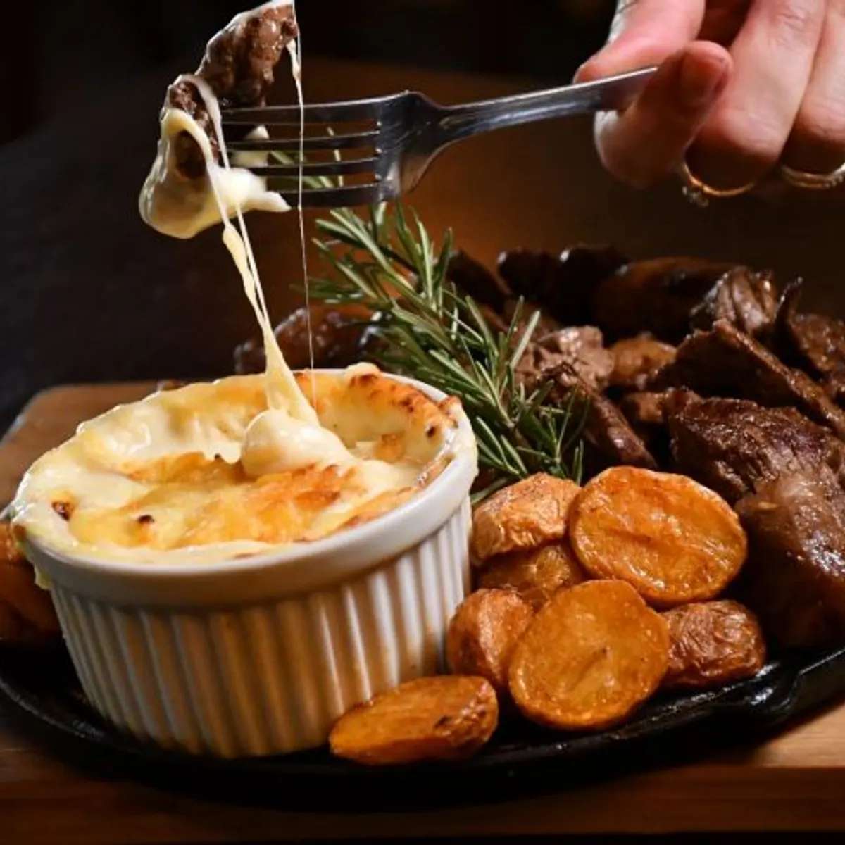 Foto de Filé em Fonduta de Queijos