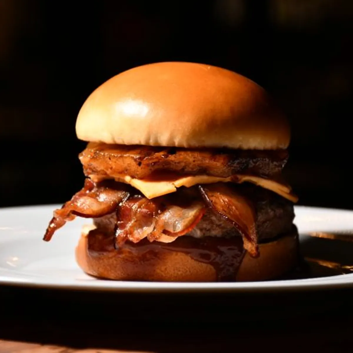 Foto de Hamburguer Abacaxi Flambado